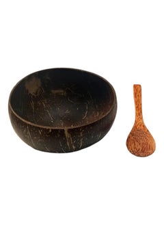 Oasisgalore 1 Coconut Bowls with 1 Spoons, Natural Eco-Friendly Cereal and Smoothie Bowls for Breakfast or Acai  - Image 1
