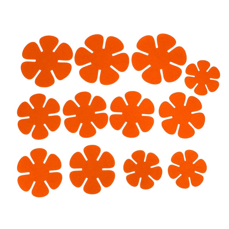 Pot Pan Protector: 12 Orange Soft Felt Pads - Scratch Resistant Cookware Dividers for Kitchen Storage, Countertop Protection - Image 1