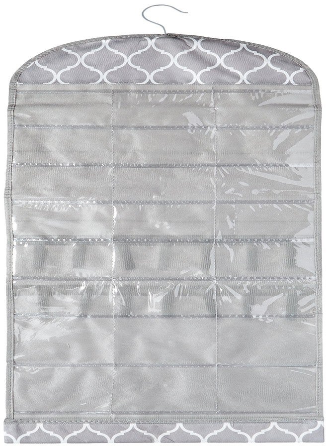 Whitmor Jewelry Organizer-Gray Trellis - Image 1