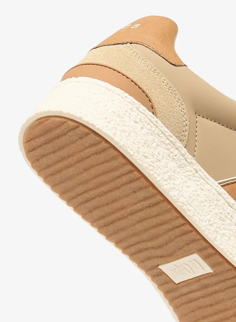 Lee Cooper BEIGE Men Panelled Lace-Up Sneakers for Men | Best Price UAE