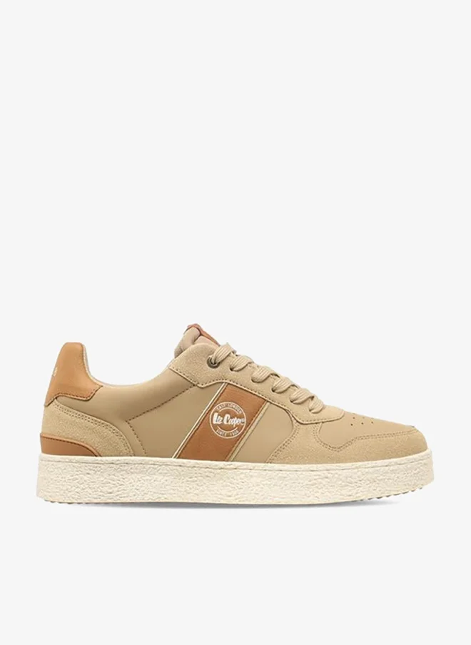 Men Panelled Lace-Up Sneakers