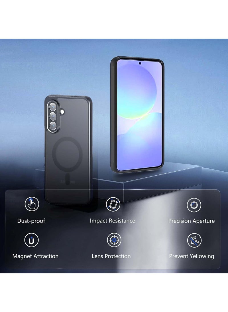 VKL Case Compatible with Galaxy A36 5G, Compatible with Mag-Safe, Shockproof Military-Grade Protection, Yellowing Resistant, Magnetic Classic Hybrid Case - Image 2