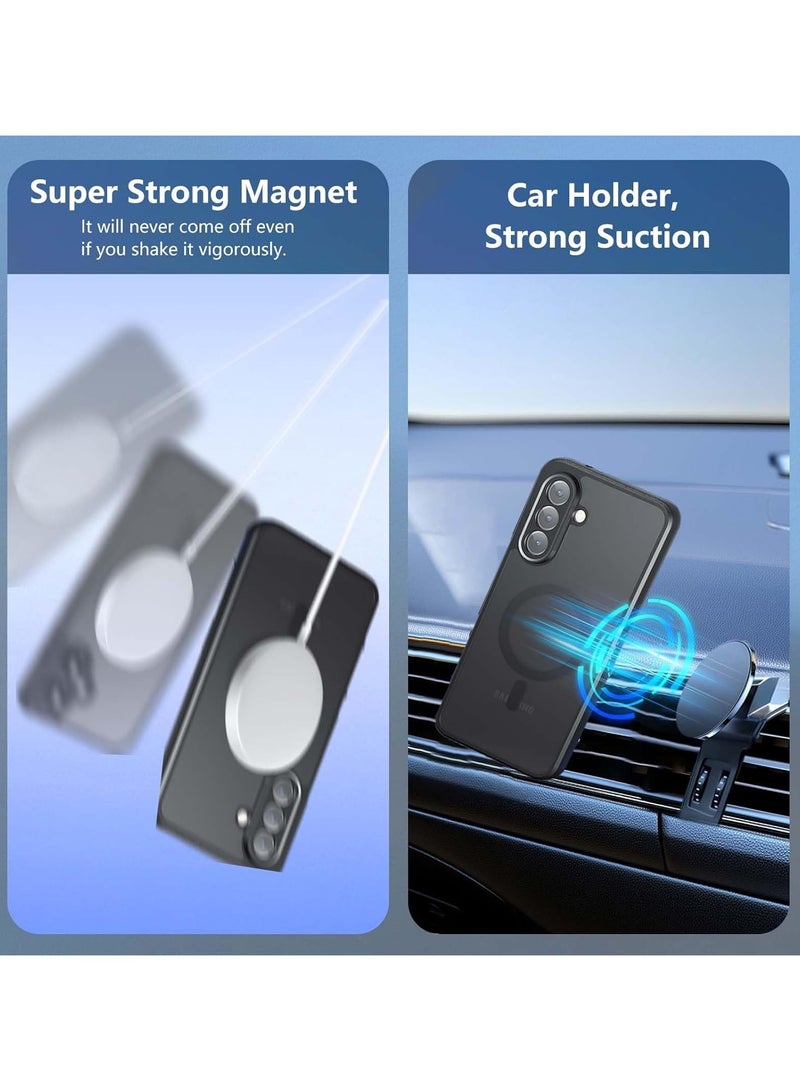 VKL Case Compatible with Galaxy A36 5G, Compatible with Mag-Safe, Shockproof Military-Grade Protection, Yellowing Resistant, Magnetic Classic Hybrid Case - Image 3