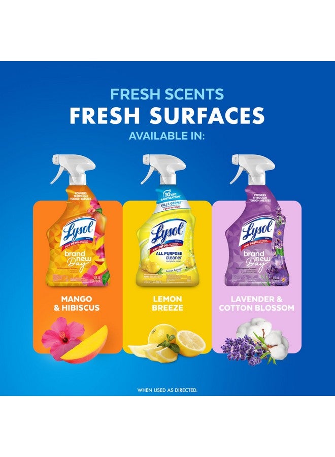 Lysol All Purpose Cleaner Spray, Multi-Purpose Disinfecting Spray, Kitchen & Bathroom Cleaner, Lemon Breeze Scent, 32 Fl Oz