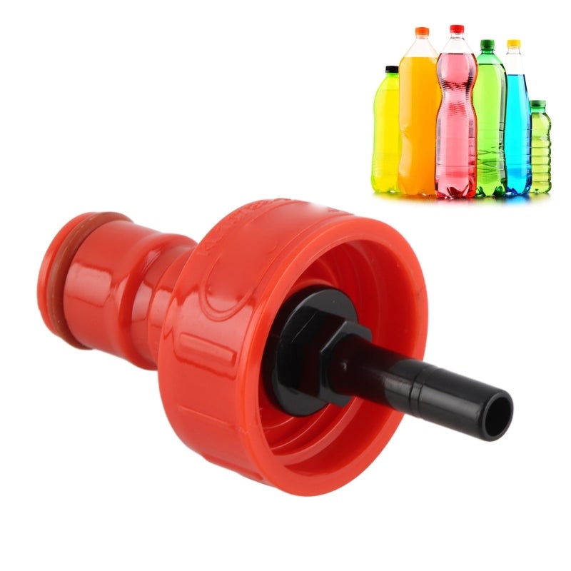Carbonation Cap: G1/4 Thread, Food-Grade ABS Material, No Leakage, Ball Lock Type - Lightweight Design, Bottle Filling for PET Soda Bottle Drink Carbonation - Image 1