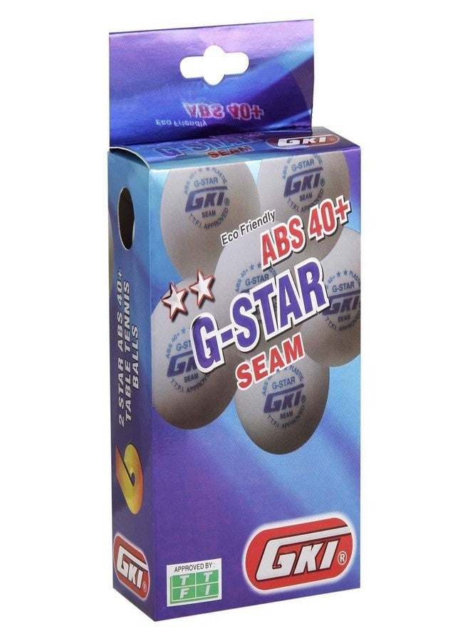 GKI G-Star Plastic, ABS Table Tennis Ball, (White) Standard Size - Image 3