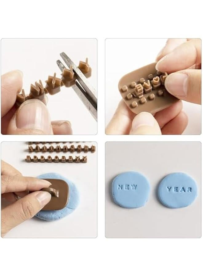Alphabet Number Ceramic Pottery Clay Stamp Set Press Fondant DIY Cookie Cutter Embosser Kit. - Image 4