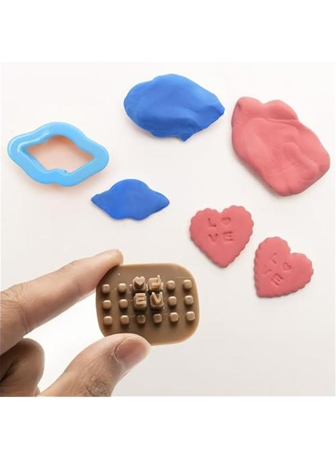 Alphabet Number Ceramic Pottery Clay Stamp Set Press Fondant DIY Cookie Cutter Embosser Kit. - Image 5