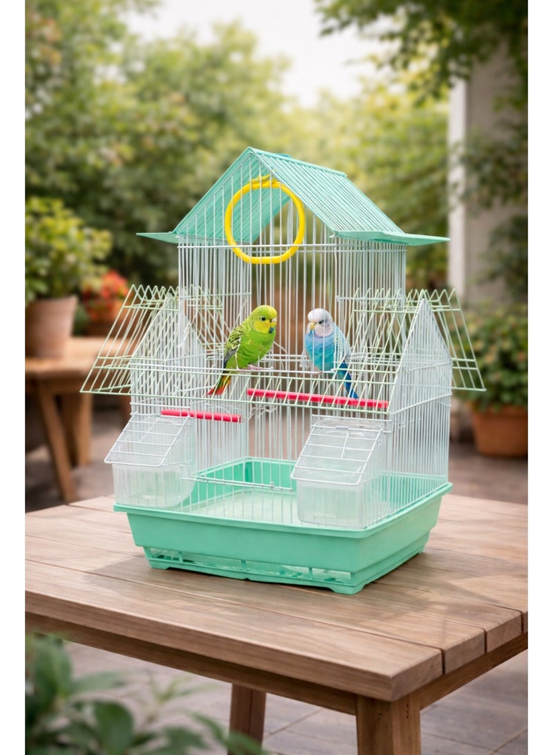 Petto W108  Bird Cage 30×23×39 cm | Durable Metal Cage for Small Birds - Image 1