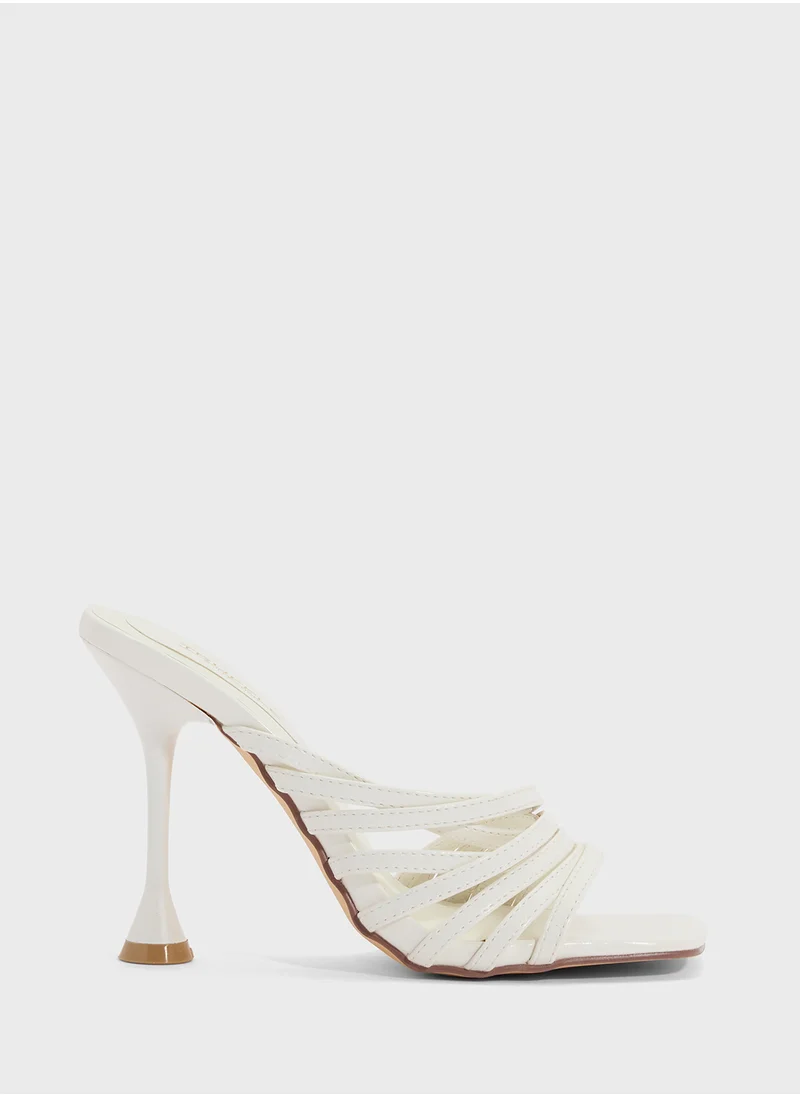 ترافل من نمشي Multi Strap Mule Heel Sandal