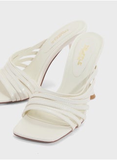 Truffle Multi Strap Mule Heel Sandal  - Image 4