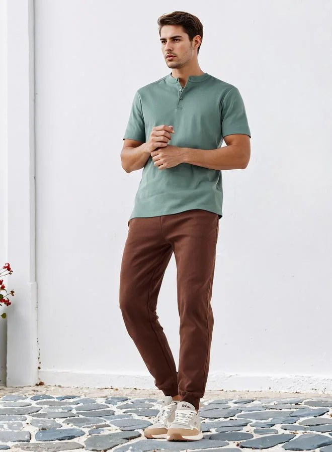 سبلاش فيڤ بنطلون رياضي بقصة عادية مع رباط وجيوب