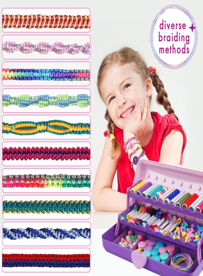 TingingYuli Easter Friendship Bracelet Making Kit with Storage Box,DIY String Bracelet Arts and Craft for Girls Aged 8-12,Kids' Travel Activity Toy Set,Easter Birthday Gifts for Ages 6 7 8 9 10 11 12 Year Old - Image 3