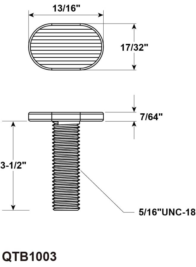 POWERTEC 5/16"-18 T Track Bolts 20 Pack for T Track, 3-1/2 Inch Long T Slot Bolts for Universal T Track, T Track Accessories for Woodworking Jigs and Fixtures - Image 3