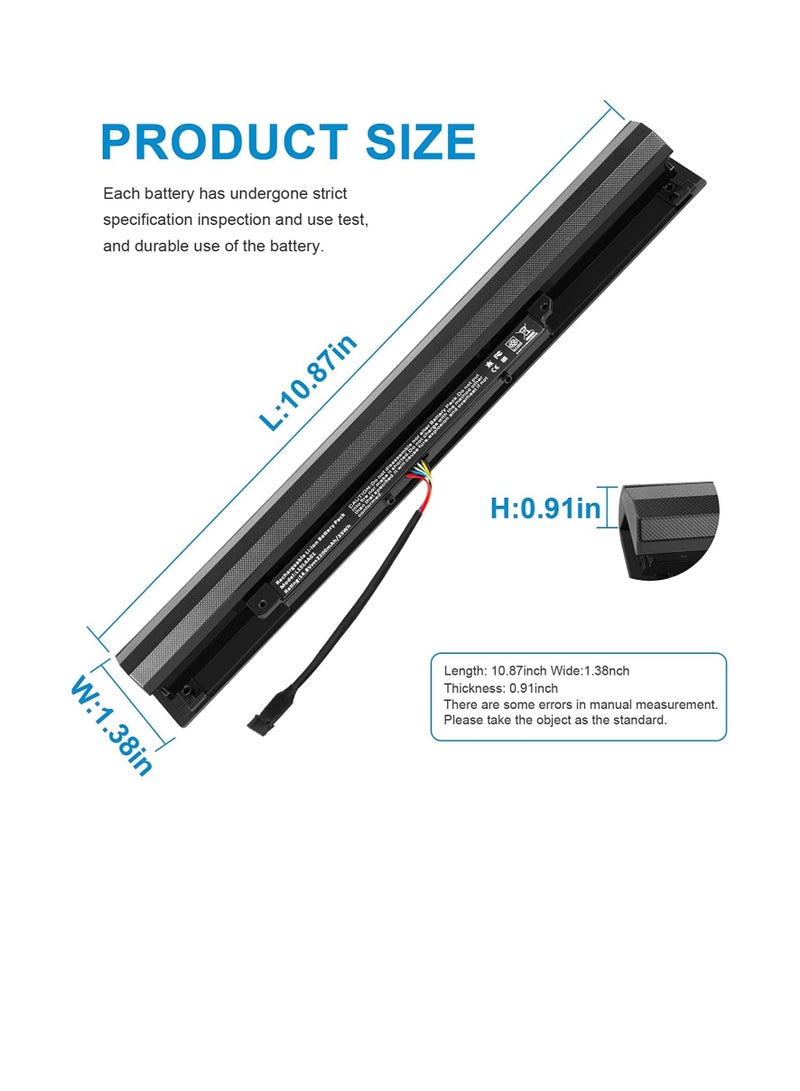 L15L4A01 Replacement Battery Compatible for Lenovo B50-50 B71-80 V4400 Ideapad 100-14IBD 100-15IBD Series; Replacement for L15L4A01 L15M4A01 L15S4A01 L15S4E01(14) .8V 22 00 mAh) - Image 4