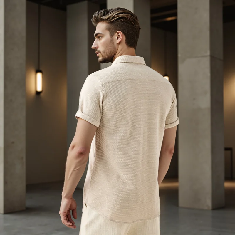 Iconic Iconic Textured Slim Fit Shirt