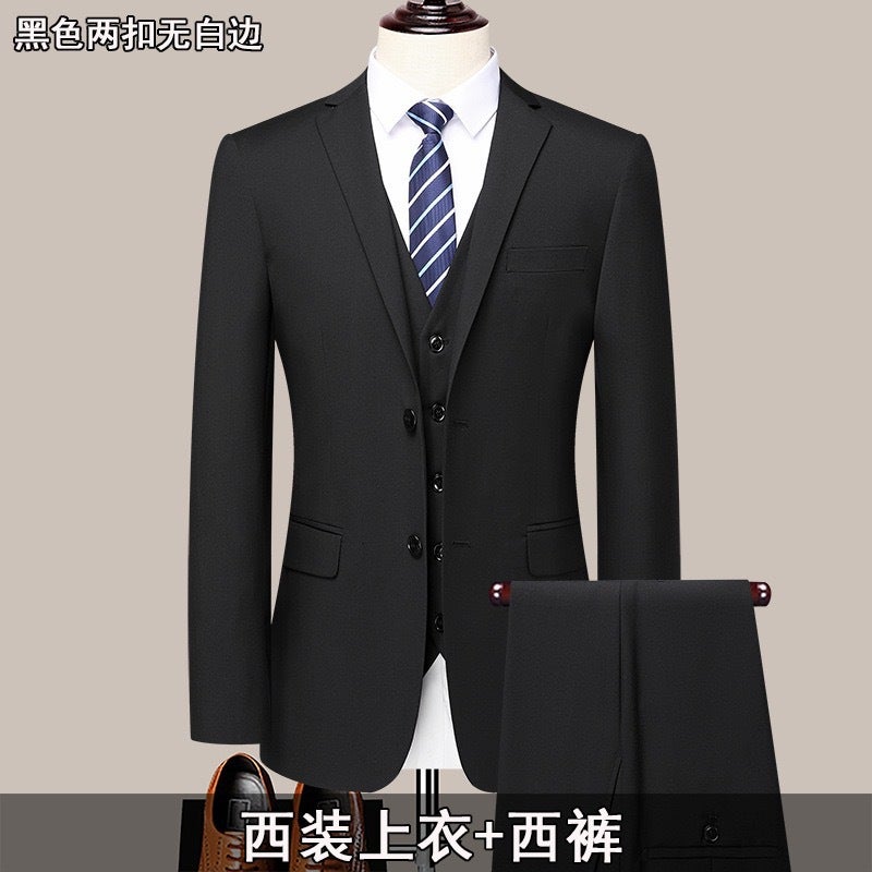 Supply Suit Men's Woolen Business Formal Suit – Slim Fit Winter Work Wear - Image 2