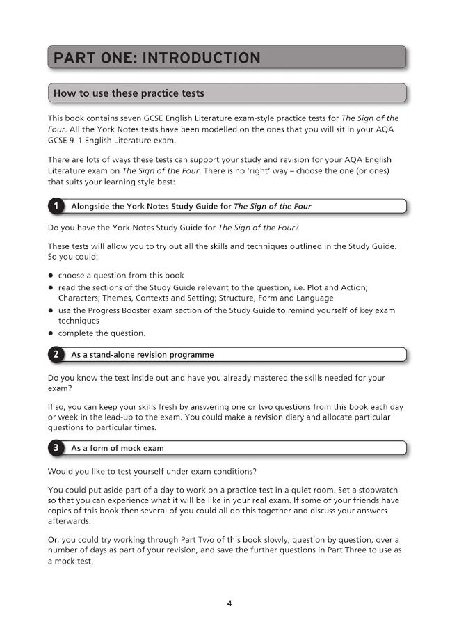 null - The Sign of the Four AQA Practice Tests: York Notes for GCSE the best way to practise and feel ready for and 2023 and 2024 exams and assessments - Image 1