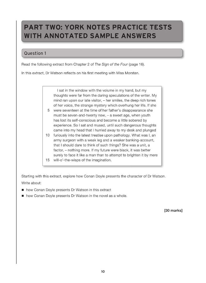 null - The Sign of the Four AQA Practice Tests: York Notes for GCSE the best way to practise and feel ready for and 2023 and 2024 exams and assessments - Image 1