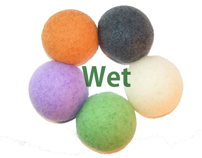 Neutripure Konjac Sponge Set: Organic Skincare Facial for Natural Exfoliating and Deep Pore Cleansing 5 Piece Sampler Pack Infused with Charcoal, Turmeric, Green Tea - Image 5