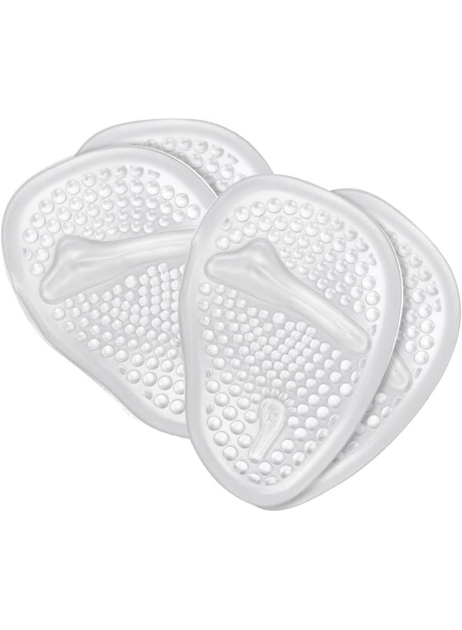 ECVV 2 Pairs High Heel Inserts Gel Insoles for Women, Soft Foot Pads Ball Foot Cushions for Foot Pain Relief and Comfort Shoe Inserts Feet Protectors  - Image 1
