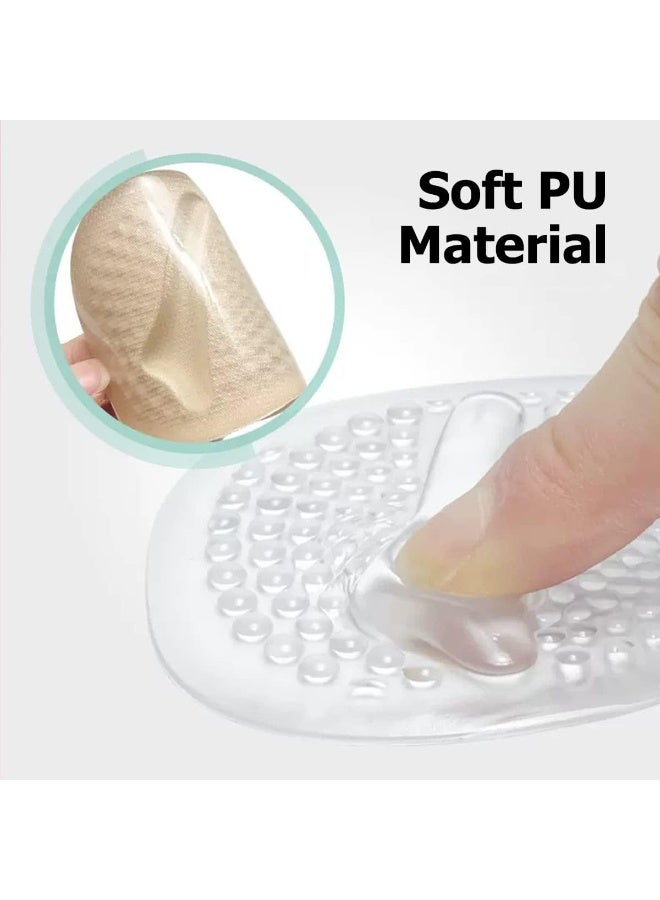 ECVV 2 Pairs High Heel Inserts Gel Insoles for Women, Soft Foot Pads Ball Foot Cushions for Foot Pain Relief and Comfort Shoe Inserts Feet Protectors  - Image 3