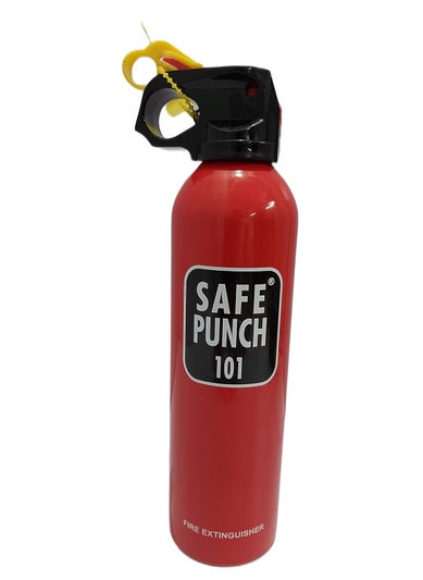 KOFY KOFY 101 Safe Punch Fire Extinguisher 500ML with Wall Mount Holder ISI Approved Aluminium Body  - Image 1