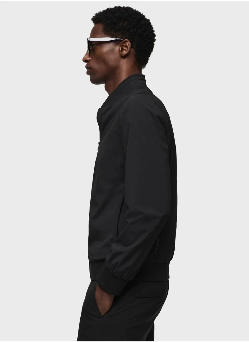 مانجو مان Zippered Bomber Jacket
