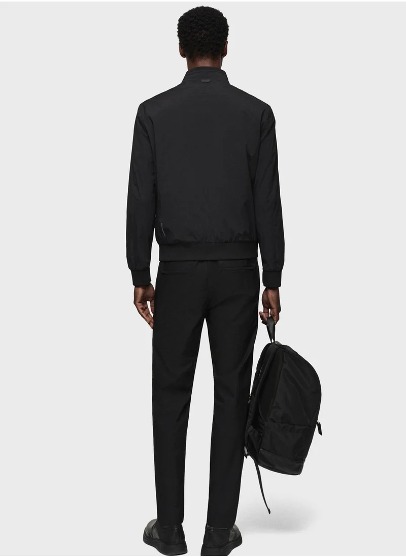 مانجو مان Zippered Bomber Jacket