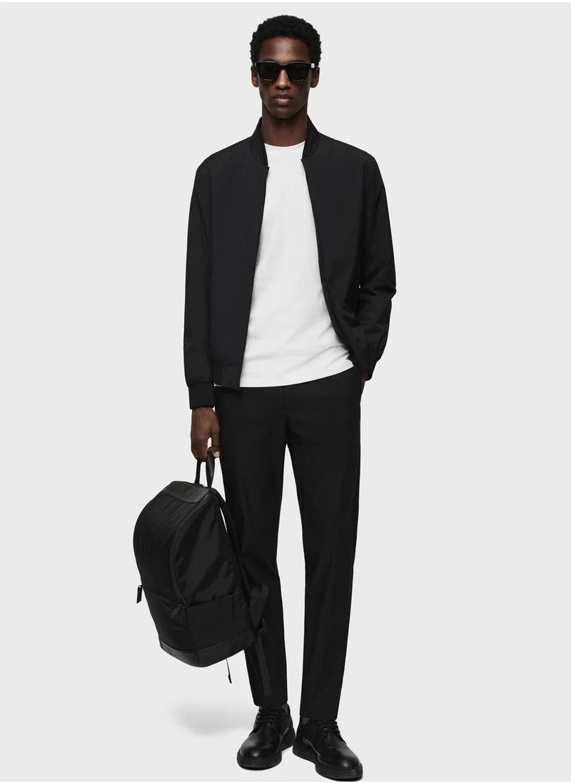 مانجو مان Zippered Bomber Jacket