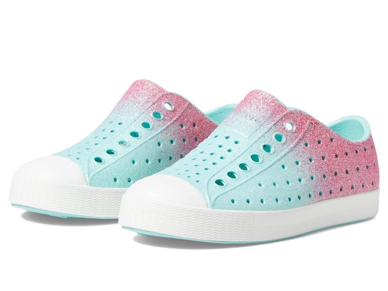 Native Shoes Jefferson Bling Toddler Hollywood Hydrangea BlingShell White 5 Toddler M