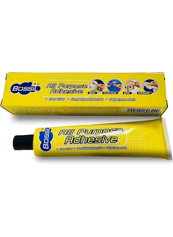 Bossil Bossil All Purpose Adhesive Clear Glue 125ml  - Image 1