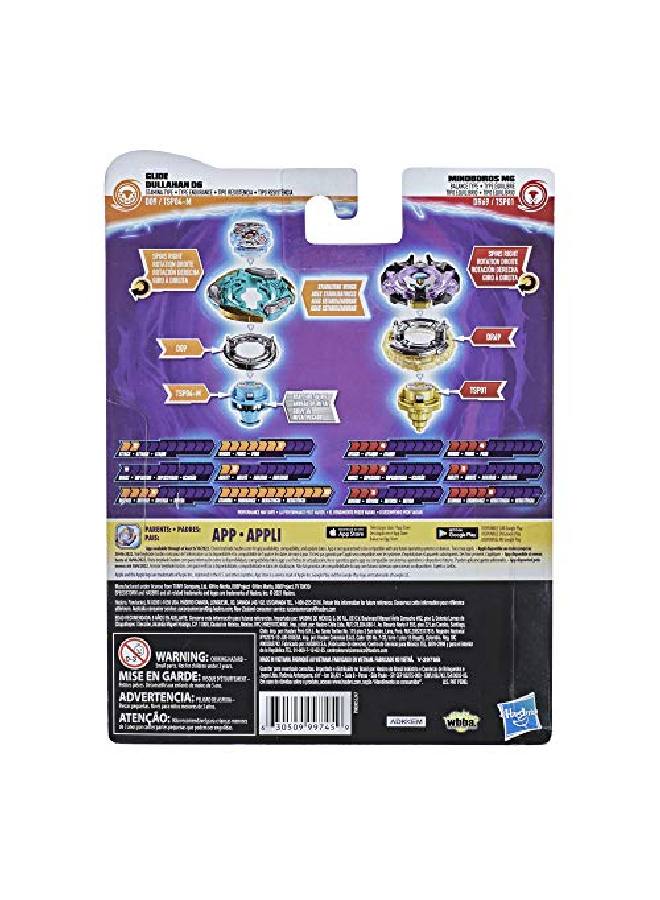 BeyBlade Burst Surge Speedstorm Glide Dullahan D6 And Minoboros M6 Spinning Top Dual Pack 2 Battling Game Top Toy For Kids Ages 8 And Up - Image 4