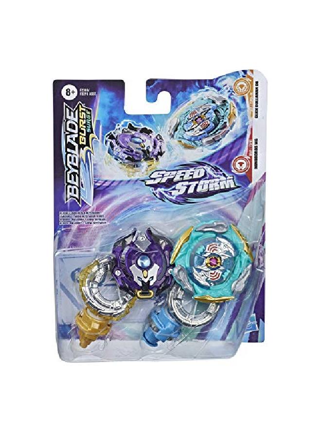 BeyBlade Burst Surge Speedstorm Glide Dullahan D6 And Minoboros M6 Spinning Top Dual Pack 2 Battling Game Top Toy For Kids Ages 8 And Up - Image 3