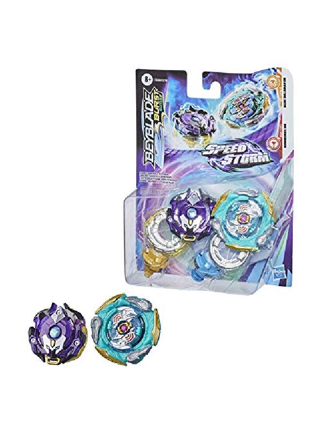BeyBlade Burst Surge Speedstorm Glide Dullahan D6 And Minoboros M6 Spinning Top Dual Pack 2 Battling Game Top Toy For Kids Ages 8 And Up - Image 2