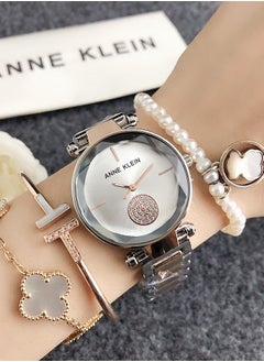 Anne Klein Women's Silver Round Quartz Watch with Rose Gold and silver Stainless Steel Strap - pzsku/Z49BD7D0F77D8B2EB0C27Z/45/_/1734576485/a897f0e2-80cf-4762-878b-f64ecb152c14