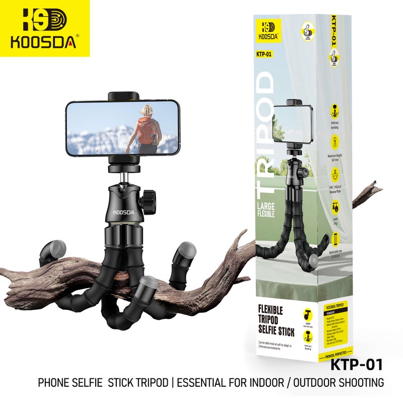 KOOSDA Multifunctional KTP-01 Selfie Stick Tripod – Capture Every Moment with Ease - Image 4