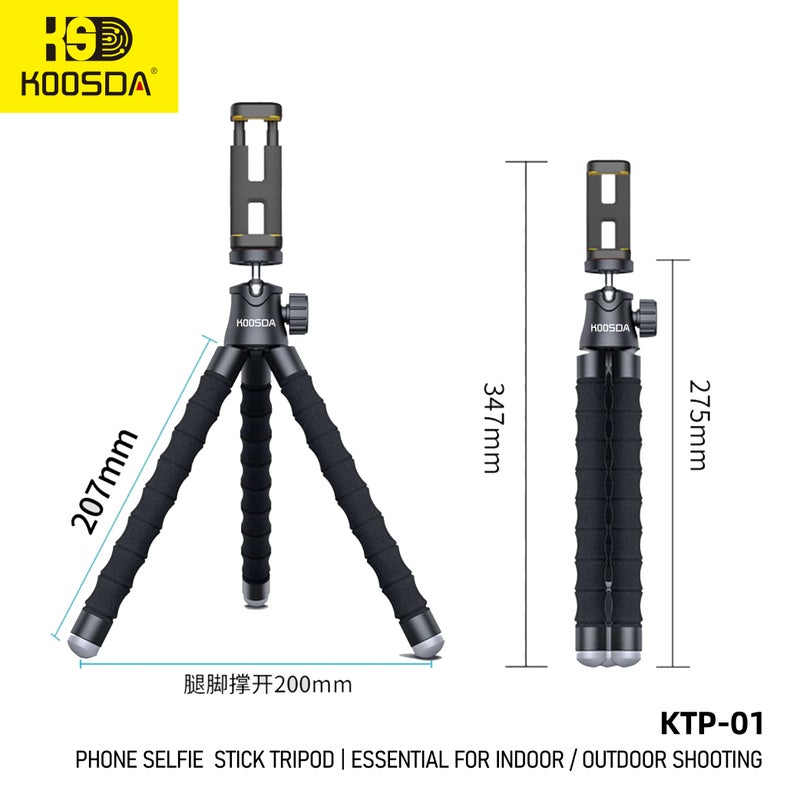 KOOSDA Multifunctional KTP-01 Selfie Stick Tripod – Capture Every Moment with Ease - Image 2