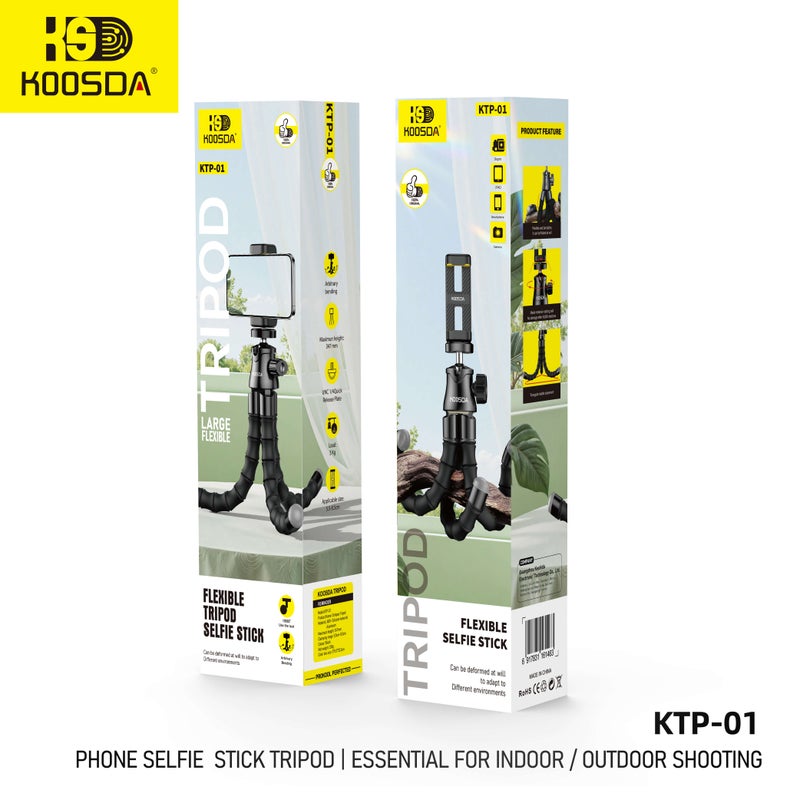 KOOSDA Multifunctional KTP-01 Selfie Stick Tripod – Capture Every Moment with Ease - Image 5