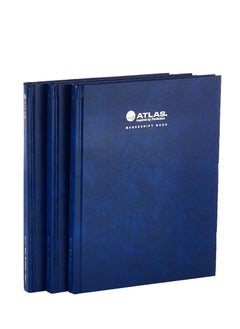 ATLAS 3-Piece Manuscript Book 9x7 Inch Size 96 Sheets  - Image 1