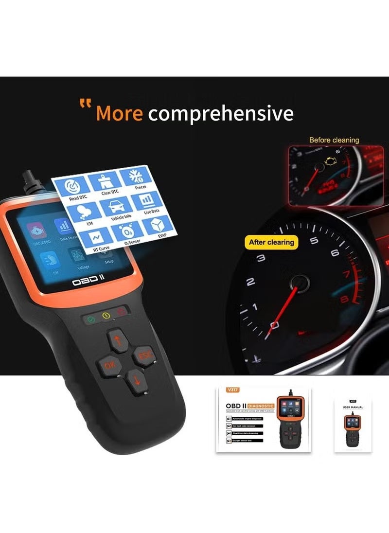 Beauenty OBD2 Scanner Auto Check Car Engine Clear Fault Code Reader Automotive Diagnostic Scan Tester Tools Kit Color Screen  - Image 3