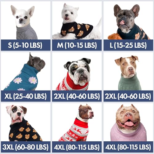 Spark Paws Knit Dog Sweater Ultra Soft Warm Winter Dog Sweater for Small Medium Large Dogs Stretch Fit Pet Sweater for French Bulldog Pitbull Girl Boy Dogs Jacket Banana3XL - Image 3