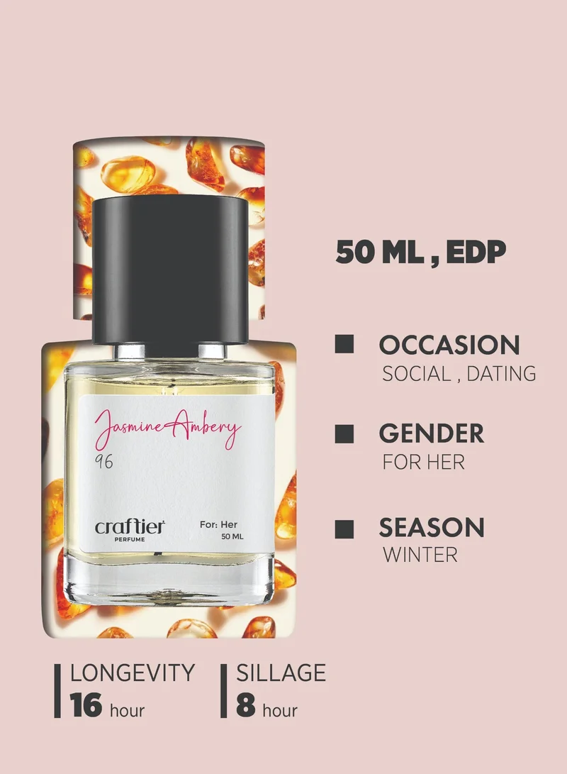 Craftier Perfume Inspired-Alien JASMINE AMBERY - Inspired of-ALIEN, Eau De Parfum for Women - 50ml, Long Lasting Floral Fragrance Upto 16 Hrs, Travel Size Women's Perfume for Women | Best Price UAE