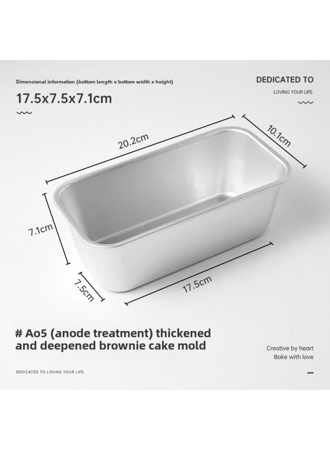 Baking Toast Bread Mold Brownie Cake Small Toast Box Homemade Luncheon Meat Steamed Oven With Songhua Chicken Leg-Colour:Brownie Anode Mold A05 (about 850ml) - Image 1