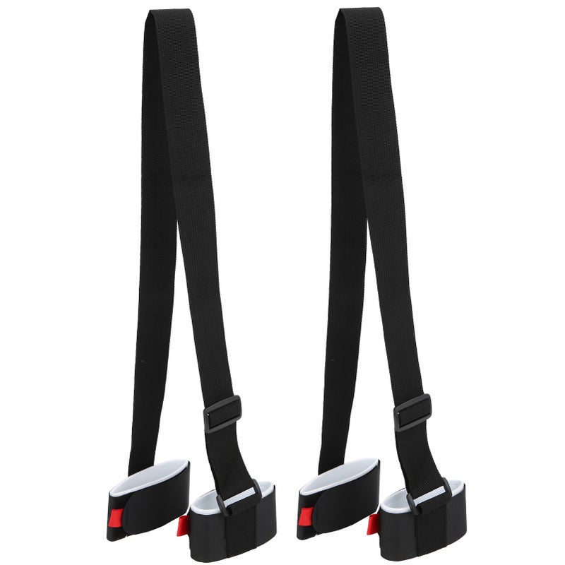 2Pcs Power Training Snowboard Shoulder Strap Handle Double Skis Adjustable Fixing Belt - Image 1