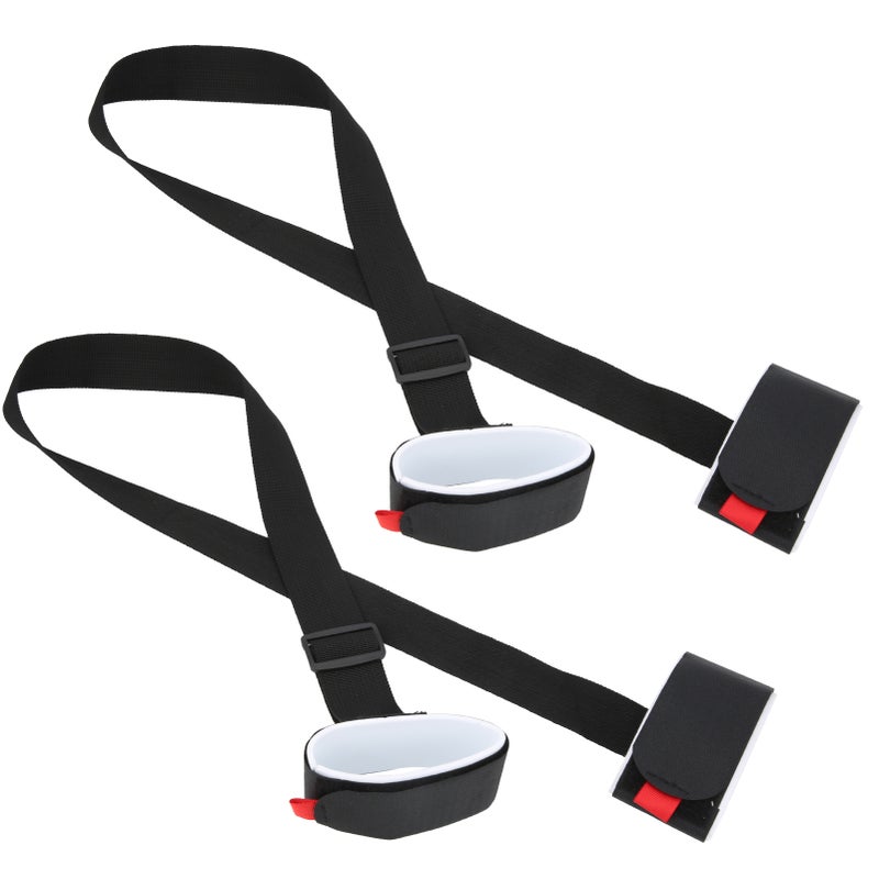 2Pcs Power Training Snowboard Shoulder Strap Handle Double Skis Adjustable Fixing Belt - Image 3