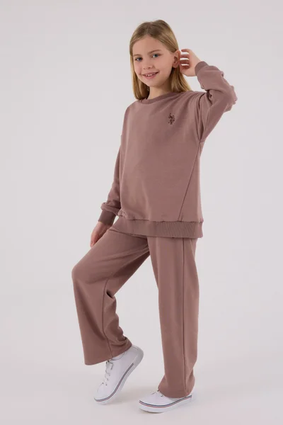 U.S. Polo Assn. U.S. Polo Assn Girls Vison Tracksuit Set