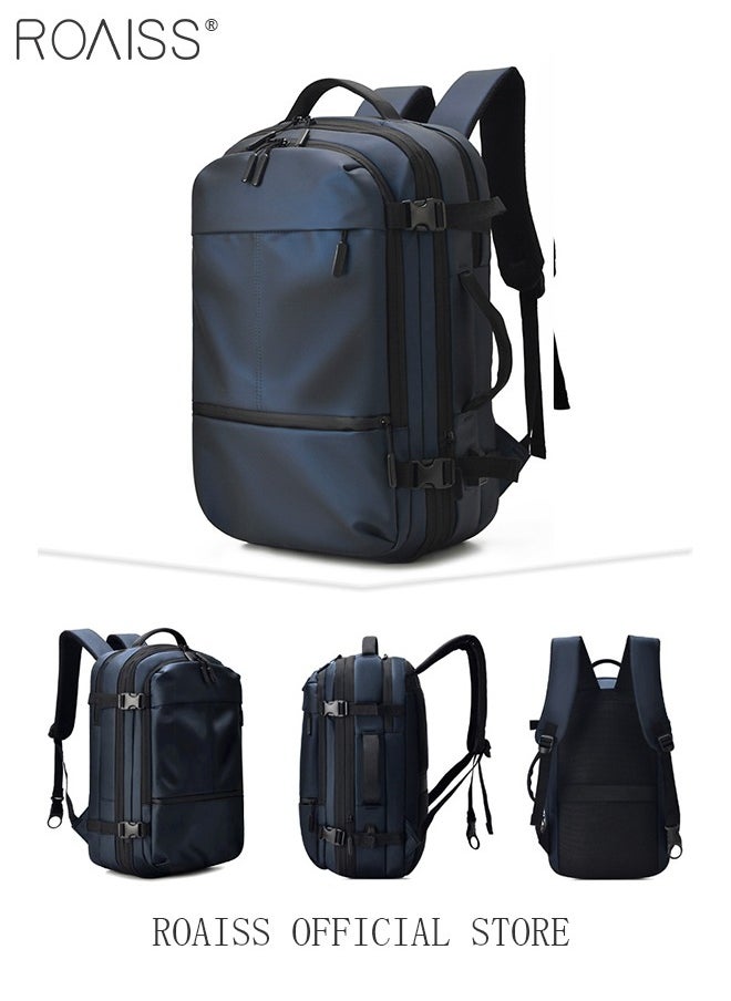 roaiss Fits 17 Inch Laptop Business Backpack 3 in 1 Scalable Capacity College Bookbag For Work School Travel Flight with USB Port Waterproof Casual Computer Daypack for Men  - Image 5