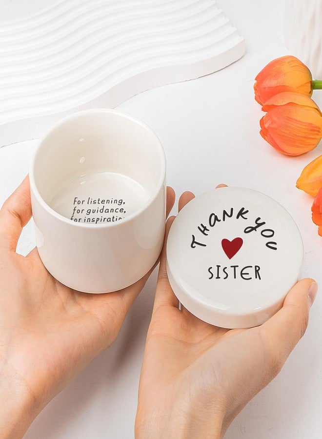 kullder Inspirational Gift for Sister Keepsake Box, Sister Trinket Dish Ring Dish, Thank You Sisters Gift, Christmas Women Birthday Sister, Birthday Gift for Sister, Sisters Christmas Appreciation Sister Gift - Image 3