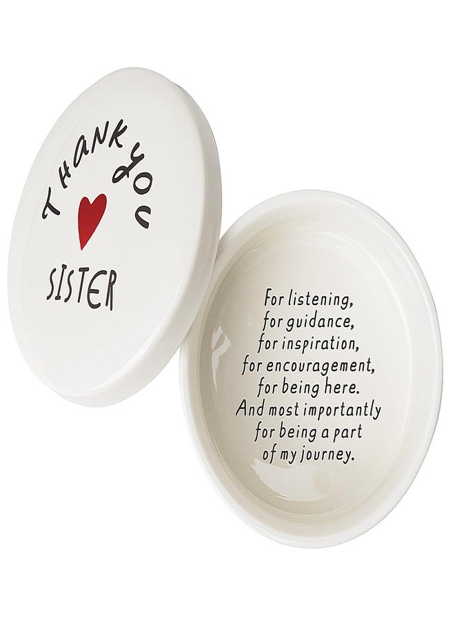 kullder Inspirational Gift for Sister Keepsake Box, Sister Trinket Dish Ring Dish, Thank You Sisters Gift, Christmas Women Birthday Sister, Birthday Gift for Sister, Sisters Christmas Appreciation Sister Gift - Image 1